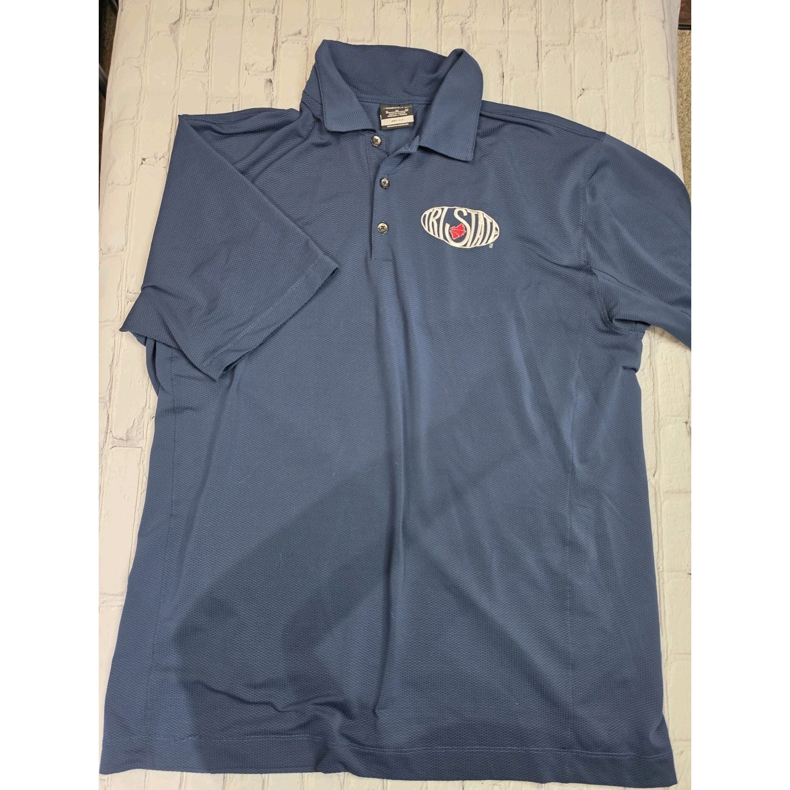 Nike Golf Dri Fit Mens Xl Polo Shirt Tristate Logo